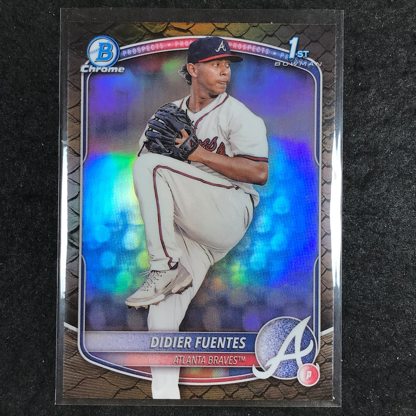 2025 Bowman Baseball DIDIER FUENTES Chrome Prospect 1st Bowman Reptilian #87