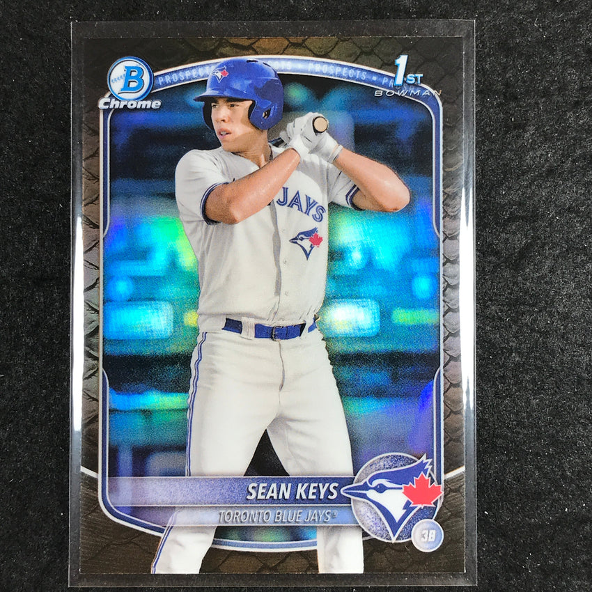 2025 Bowman Baseball SEAN KEYS Chrome Prospect 1st Bowman Reptilian #89
