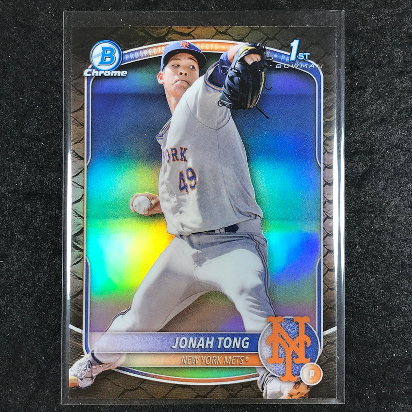 2025 Bowman Baseball JONAH TONG Chrome Prospect 1st Bowman Reptilian #105