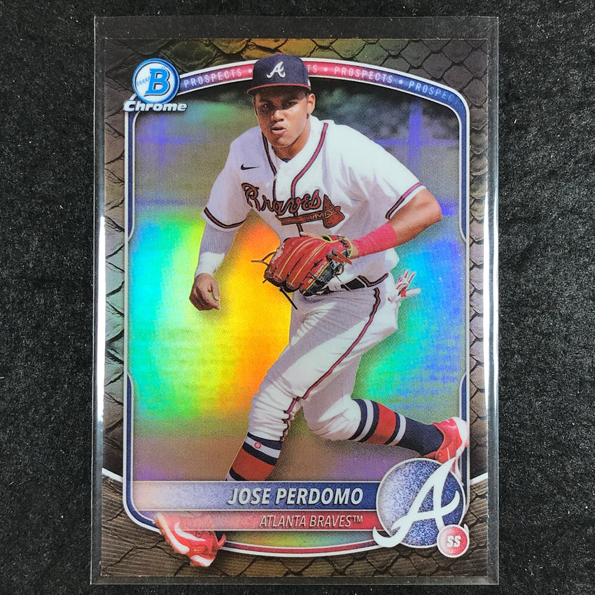 2025 Bowman Baseball JOSE PERDOMO Chrome Prospect Reptilian #106
