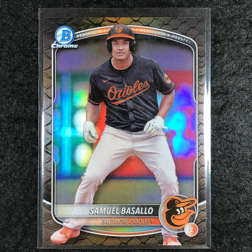 2025 Bowman Baseball SAMUEL BASALLO Chrome Prospect Reptilian #109