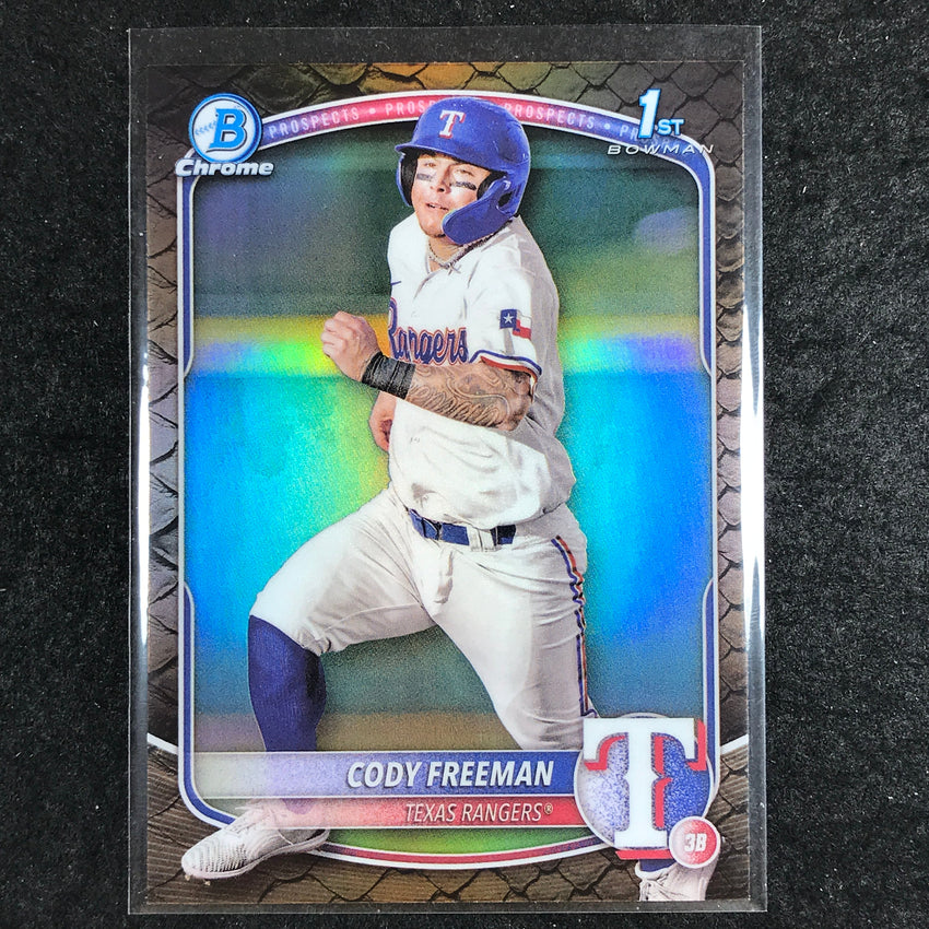 2025 Bowman Baseball CODY FREEMAN Chrome Prospect 1st Bowman Reptilian #112