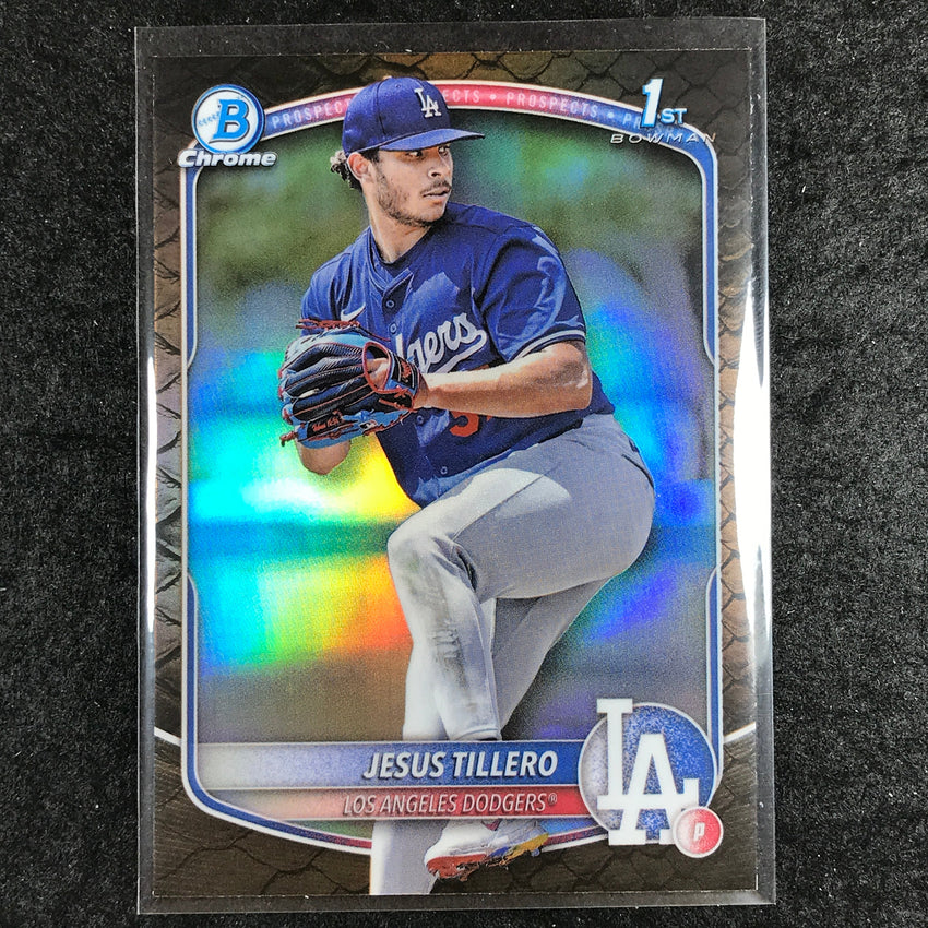 2025 Bowman Baseball JESUS TILLERO Chrome Prospect 1st Bowman Reptilian #117