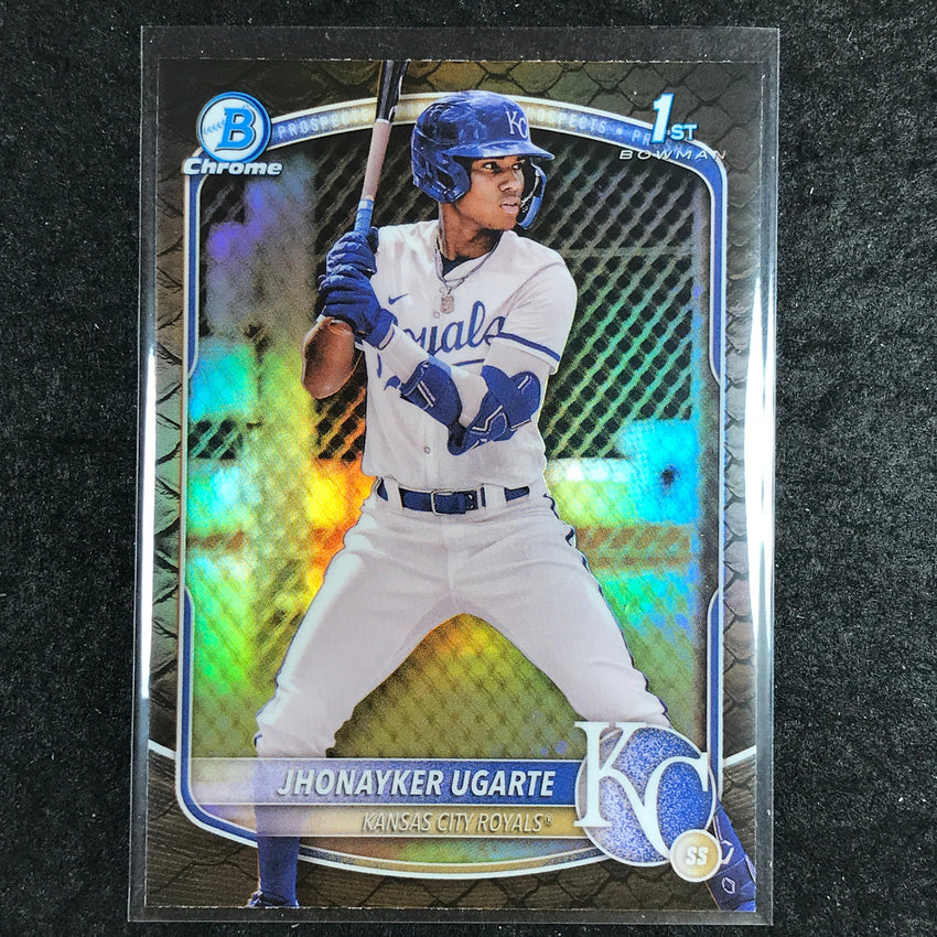 2025 Bowman Baseball JHONAYKER UGARTE Chrome Prospect 1st Bowman Reptilian #123