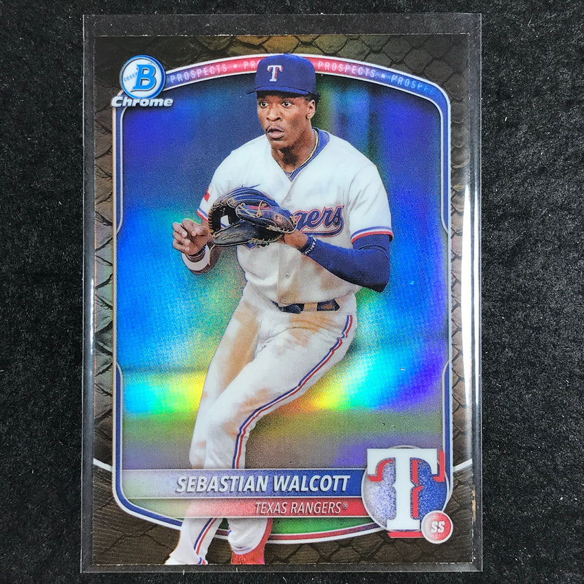 2025 Bowman Baseball SEBASTIAN WALCOTT Chrome Prospect Reptilian #133