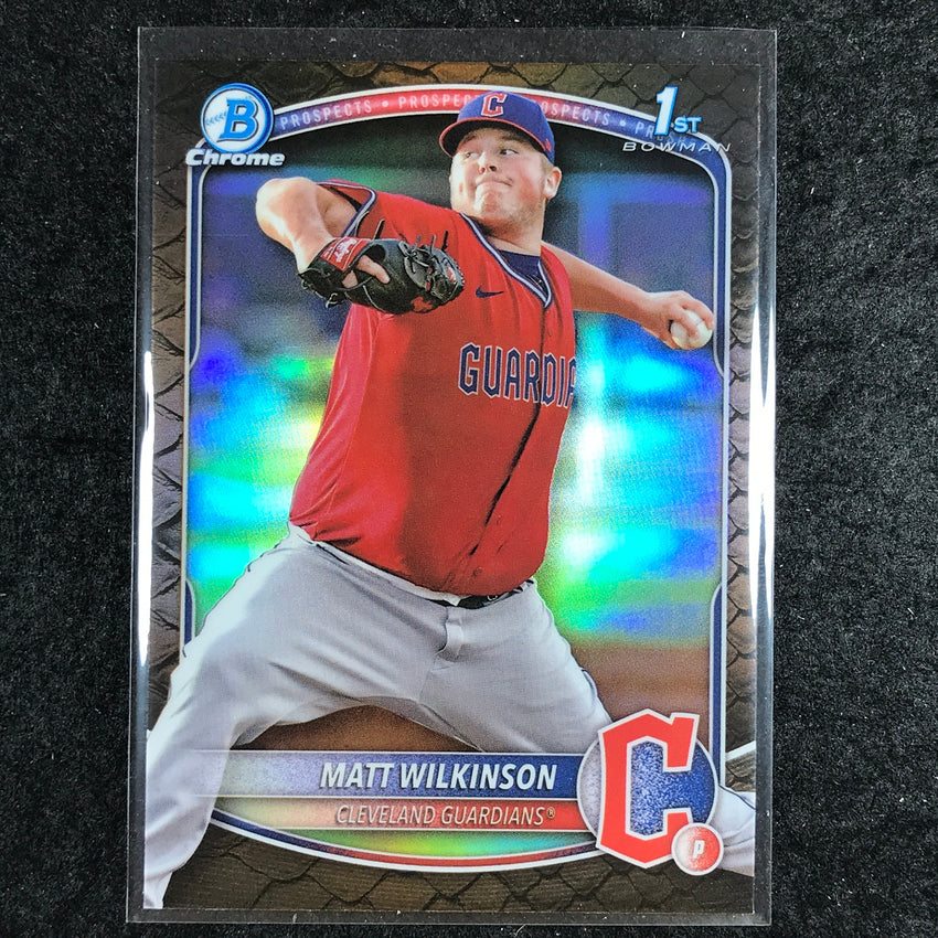 2025 Bowman Baseball MATT WILKINSON Chrome Prospect 1st Bowman Reptilian #145