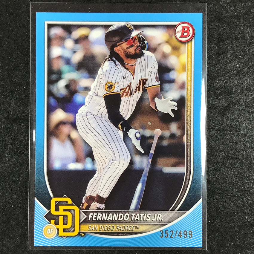 2025 Bowman Baseball FERNANDO TATIS JR. Base Sky Blue 352/499 #23