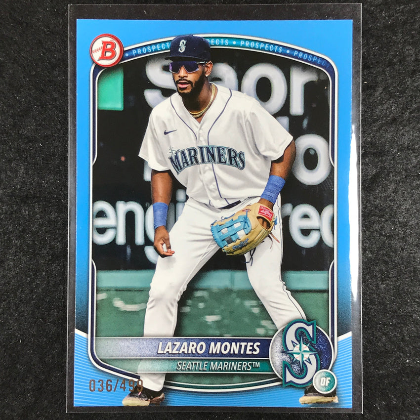 2025 Bowman Baseball LAZARO MONTES Base Prospect Sky Blue 36/499 #23