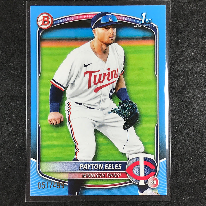 2025 Bowman Baseball PAYTON EELES Base Prospect 1st Bowman Sky Blue 51/499 #78