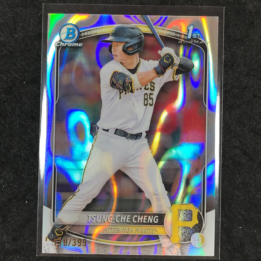 2025 Bowman Baseball TSUNG-CHE CHENG Chrome Prospect 1st Bowman Lava 118/399 #95