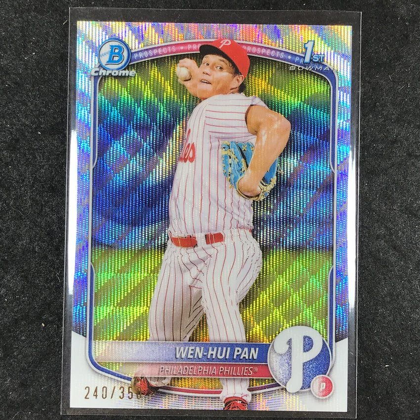 2025 Bowman Baseball WEN-HUI PAN Chrome Prospect 1st Bowman Wave 240/350 #6