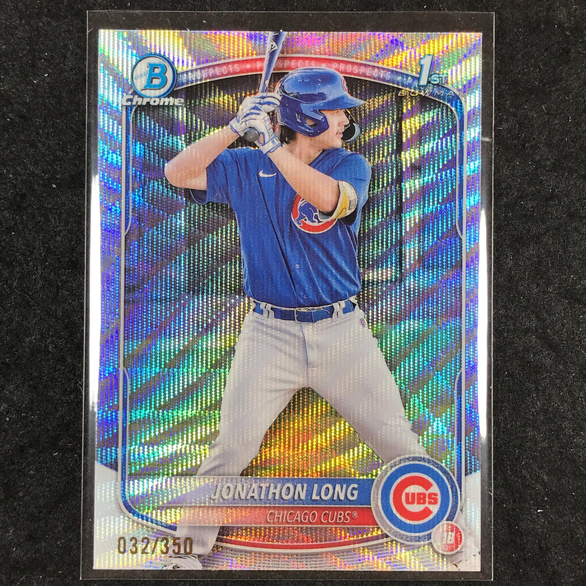 2025 Bowman Baseball JONATHON LONG Chrome Prospect 1st Bowman Wave 32/350 #58