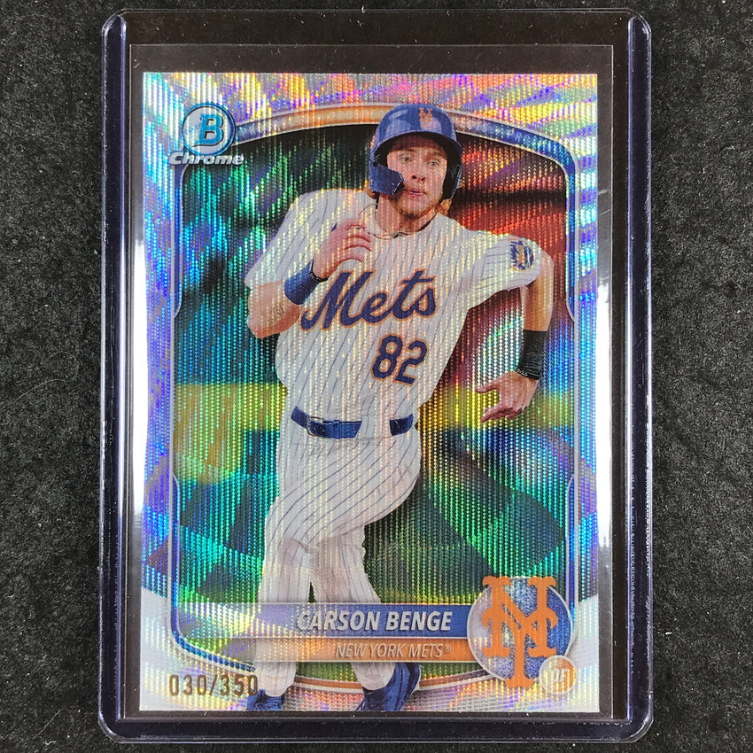 2025 Bowman Baseball CARSON BENGE Chrome Prospect Wave 30/350 #108