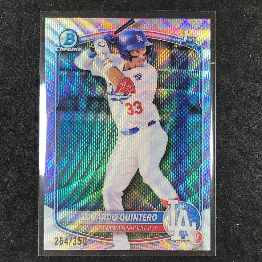 2025 Bowman Baseball EDUARDO QUINTERO Chrome Prospect 1st Bowman Wave 264/350
