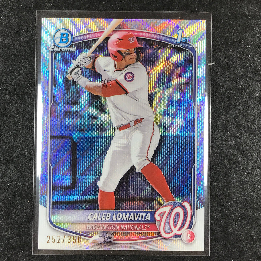 2025 Bowman Baseball CALEB LOMAVITA Chrome Prospect 1st Bowman Wave 252/350 #120