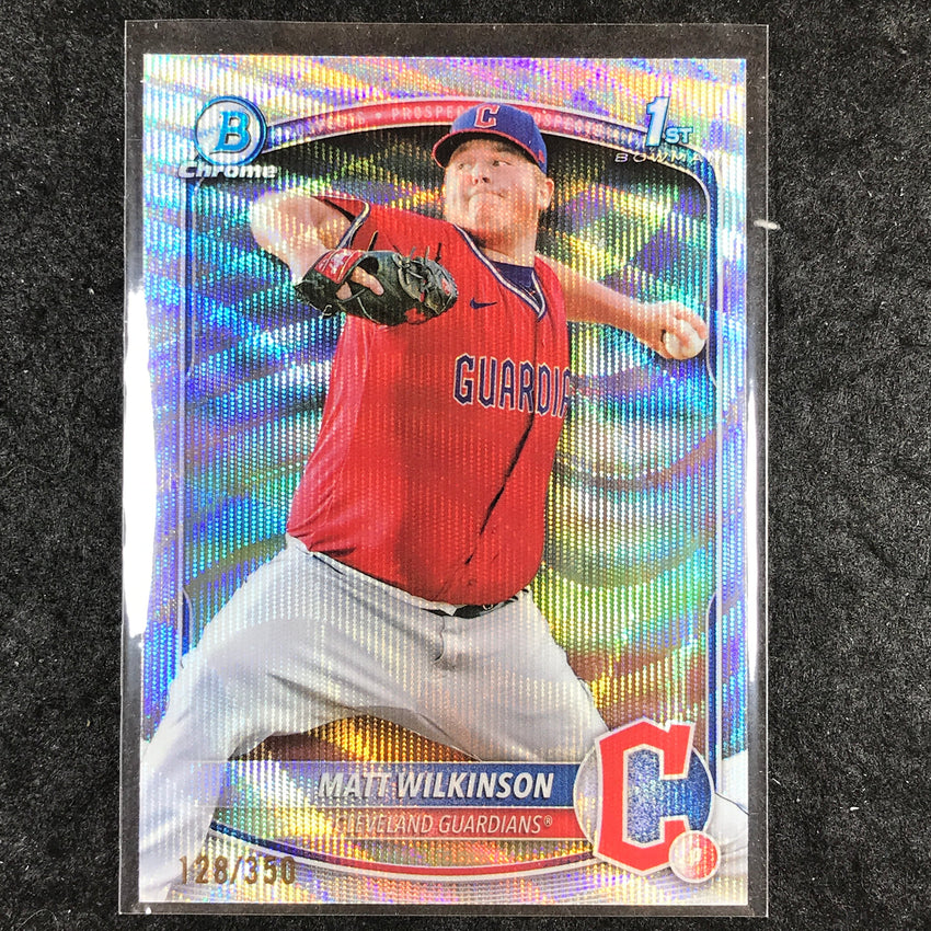 2025 Bowman Baseball MATT WILKINSON Chrome Prospect 1st Bowman Wave 128/350 #145