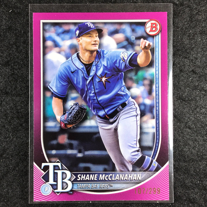 2025 Bowman Baseball SHANE MCCLANAHAN Base Fuchsia 107/299 #48