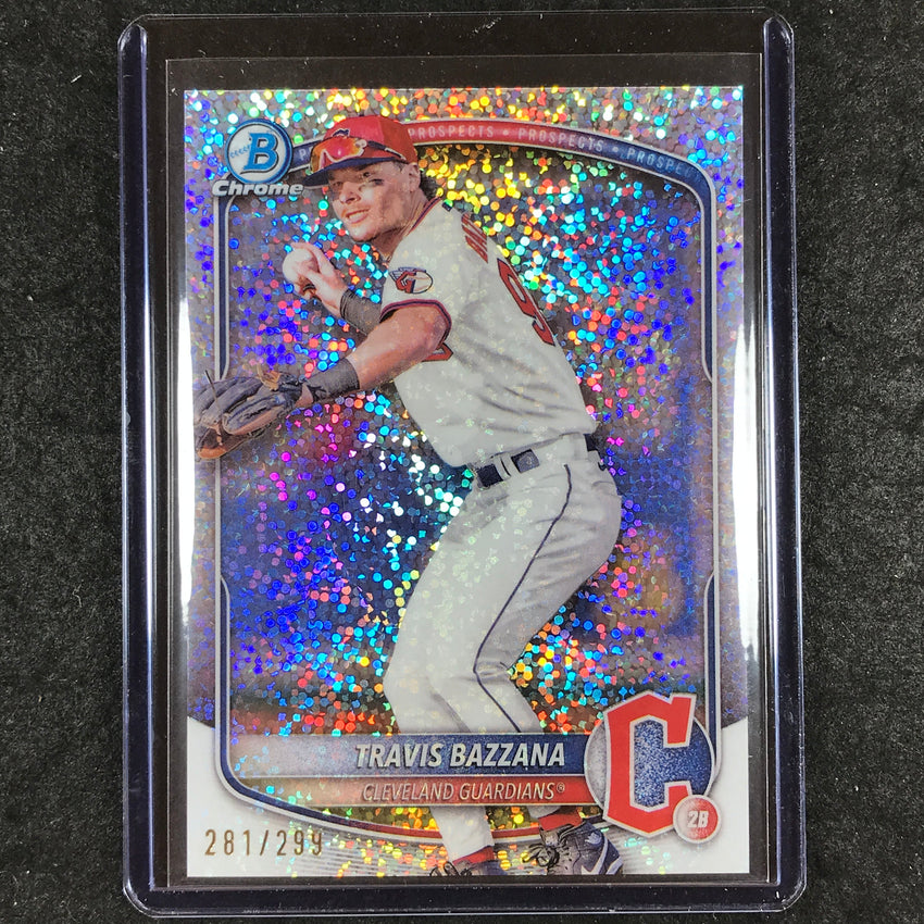 2025 Bowman Baseball TRAVIS BAZZANA Chrome Prospect Speckle 281/299 #131