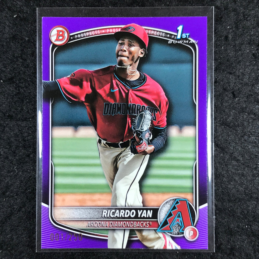 2025 Bowman Baseball RICARDO YAN Base Prospect 1st Bowman Purple 1/250 #31