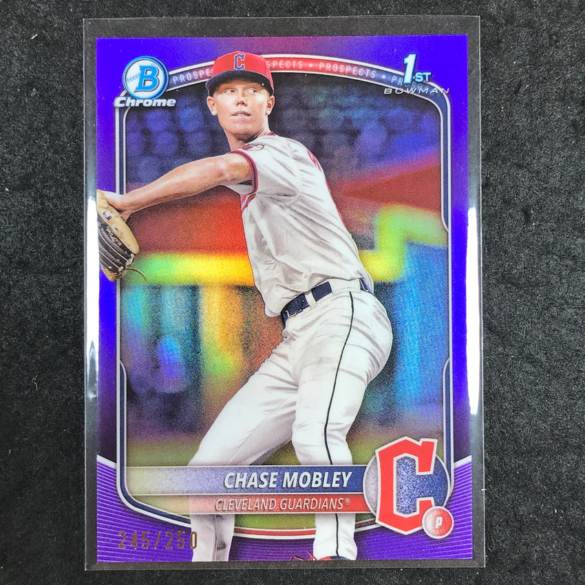 2025 Bowman Baseball CHASE MOBLEY Chrome Prospect 1st Bowman Purple 245/250 #56
