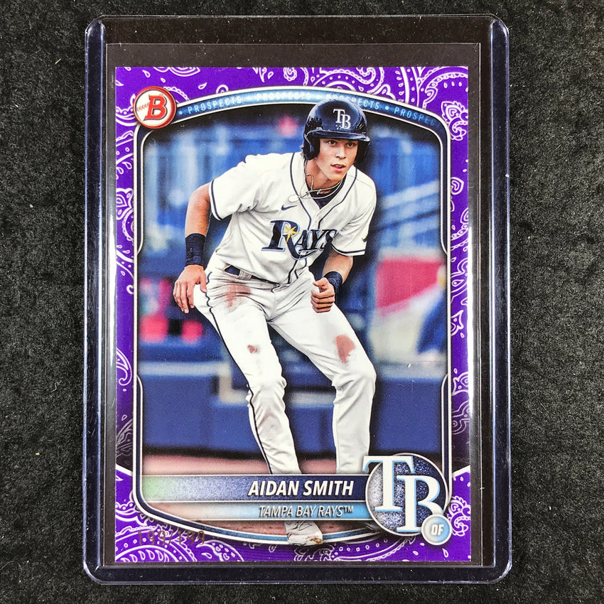 2025 Bowman Baseball AIDAN SMITH Base Prospect Purple Pattern 199/199 #81