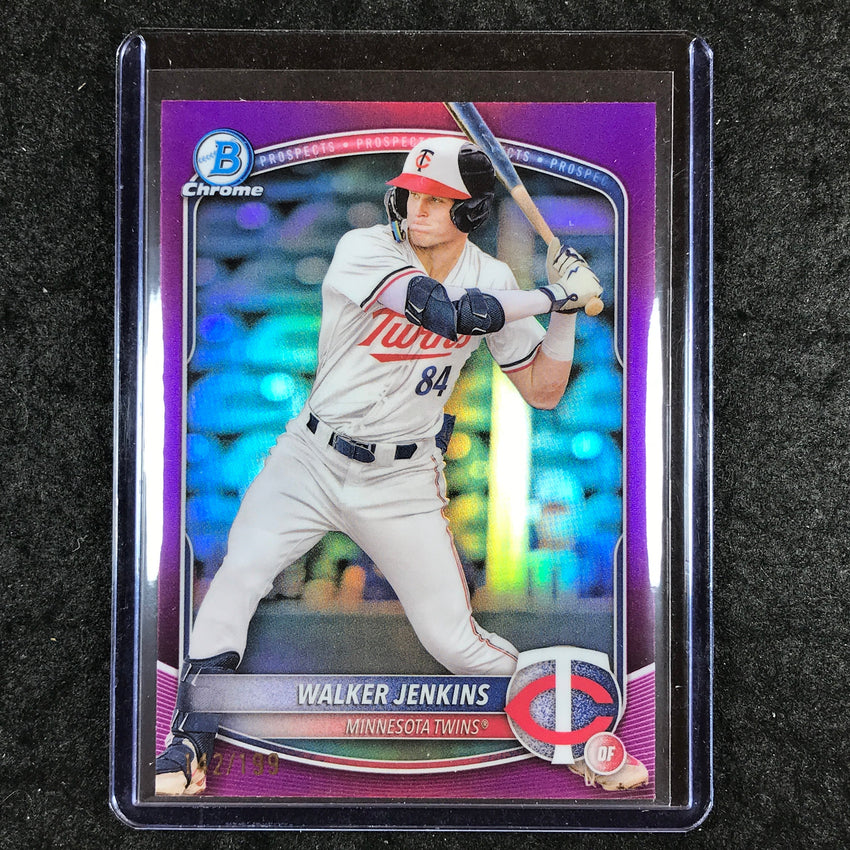 2025 Bowman Baseball WALKER JENKINS Chrome Prospect Fuchsia 142/199 #1