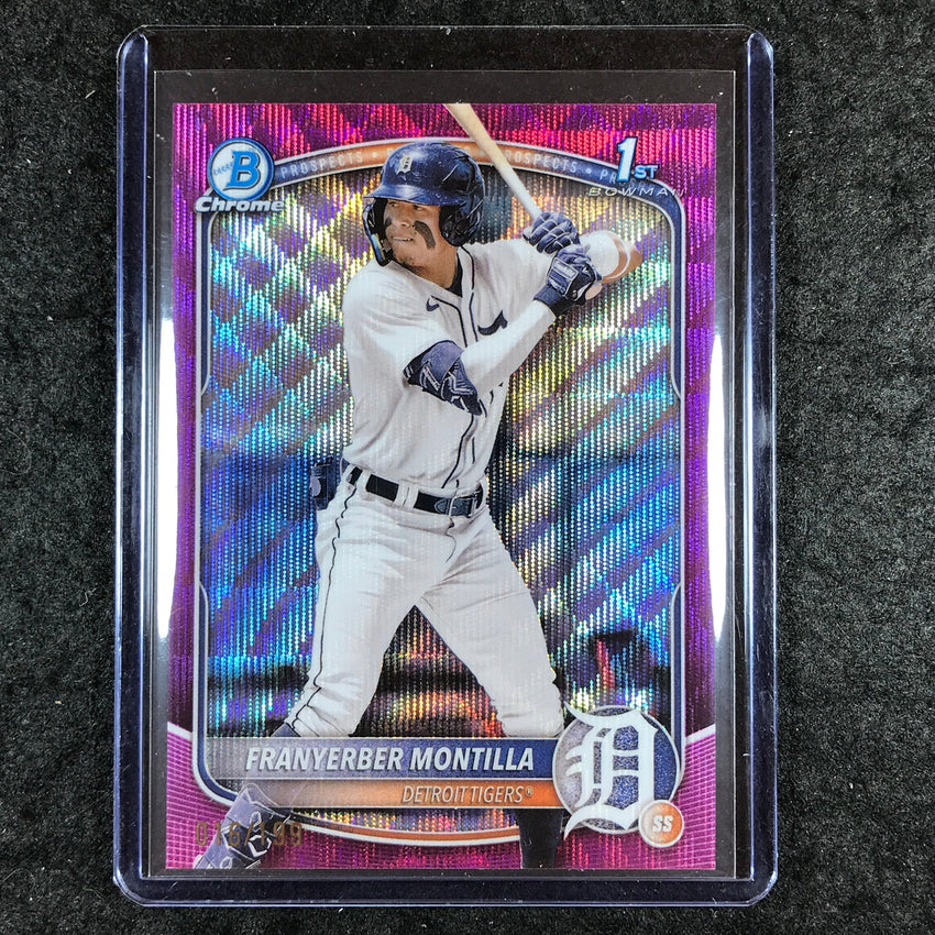 2025 Bowman Baseball FRANYERBER MONTILLA Chrome Prospect Fuchsia Wave 16/199 #5