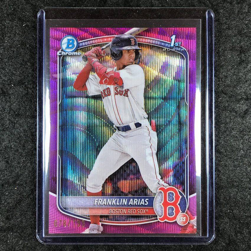 2025 Bowman Baseball FRANKLIN ARIAS Chrome Prospect 1st Bowman Fuchsia 78/199