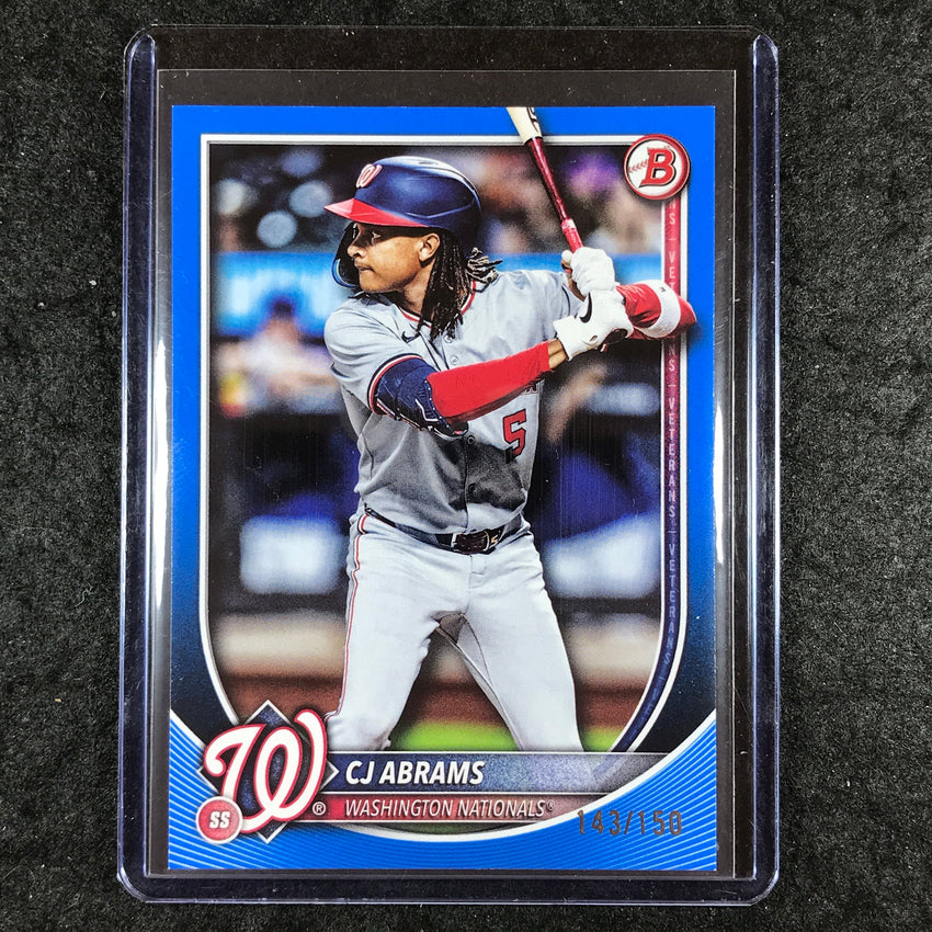 2025 Bowman Baseball CJ ABRAMS Base Blue 143/150 #49