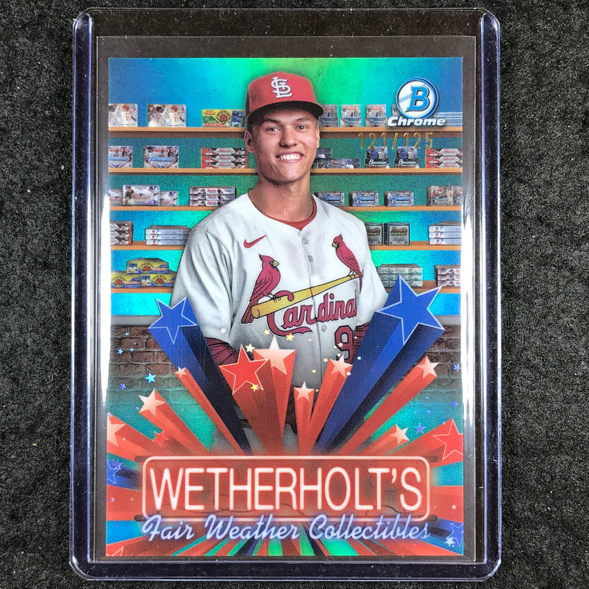 2025 Bowman Baseball JJ WETHERHOLT Hobby Stars Aqua 121/125 #1