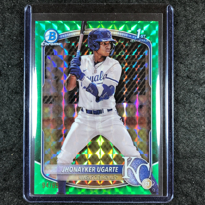 2025 Bowman Baseball JHONAYKER UGARTE Chrome Prospect Green Geometric 94/99 #123