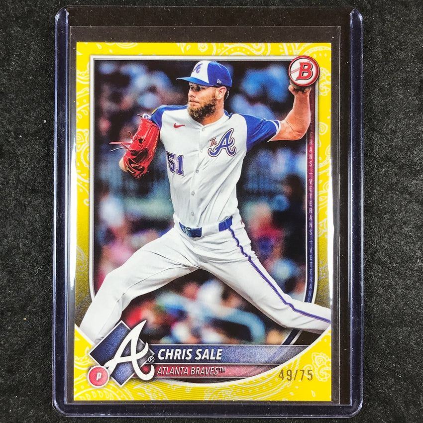 2025 Bowman Baseball CHRIS SALE Base Yellow Pattern 49/75 #82