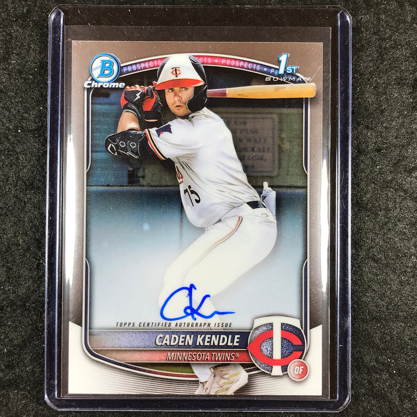 2025 Bowman Baseball CADEN KENDLE Chrome Prospect 1st Bowman Auto Base #CKE