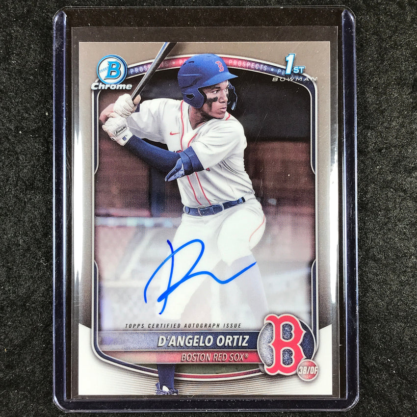 2025 Bowman Baseball D'ANGELO ORTIZ Chrome Prospect 1st Bowman Auto Base #DO