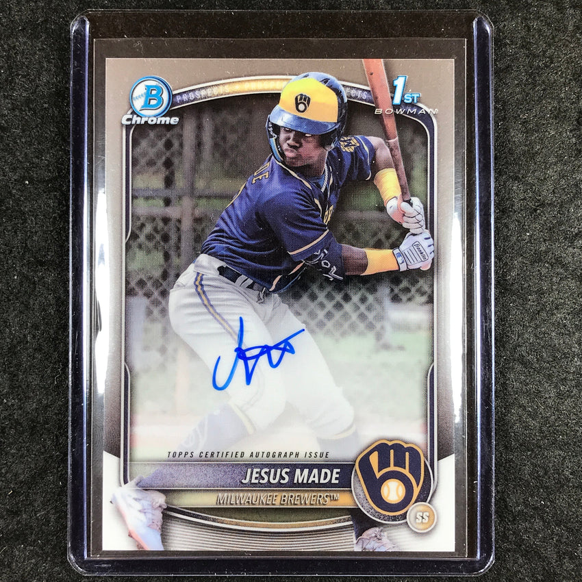 2025 Bowman Baseball JESUS MADE Chrome Prospect 1st Bowman Auto Base #JM