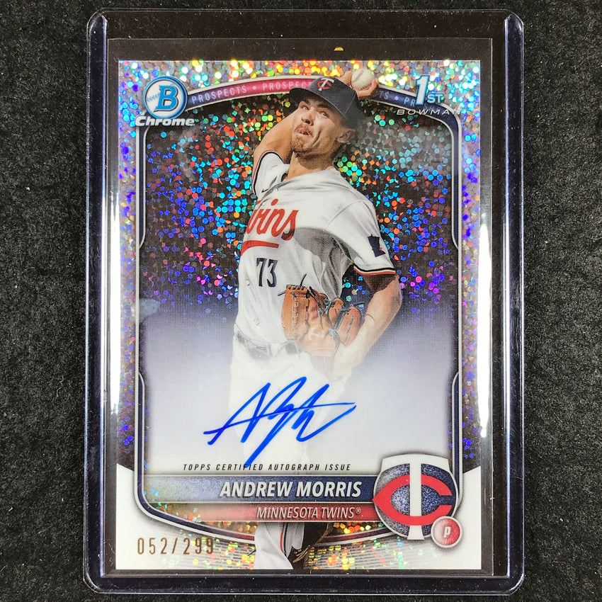 2025 Bowman Baseball ANDREW MORRIS Chrome Prospect 1st Bowman Auto 52/299