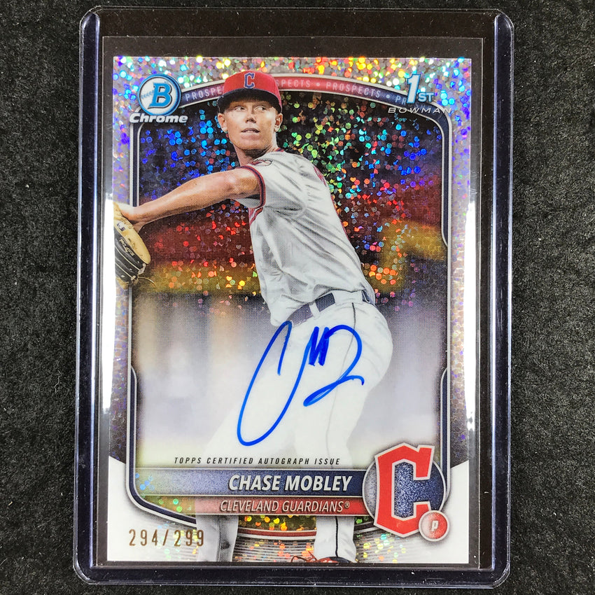 2025 Bowman Baseball CHASE MOBLEY Chrome Prospect 1st Bowman Auto 294/299