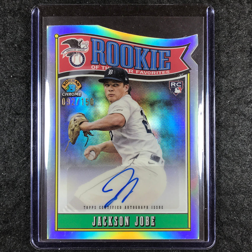 2025 Bowman Baseball JACKSON JOBE Rookie of the Year Favorites Auto 92/150