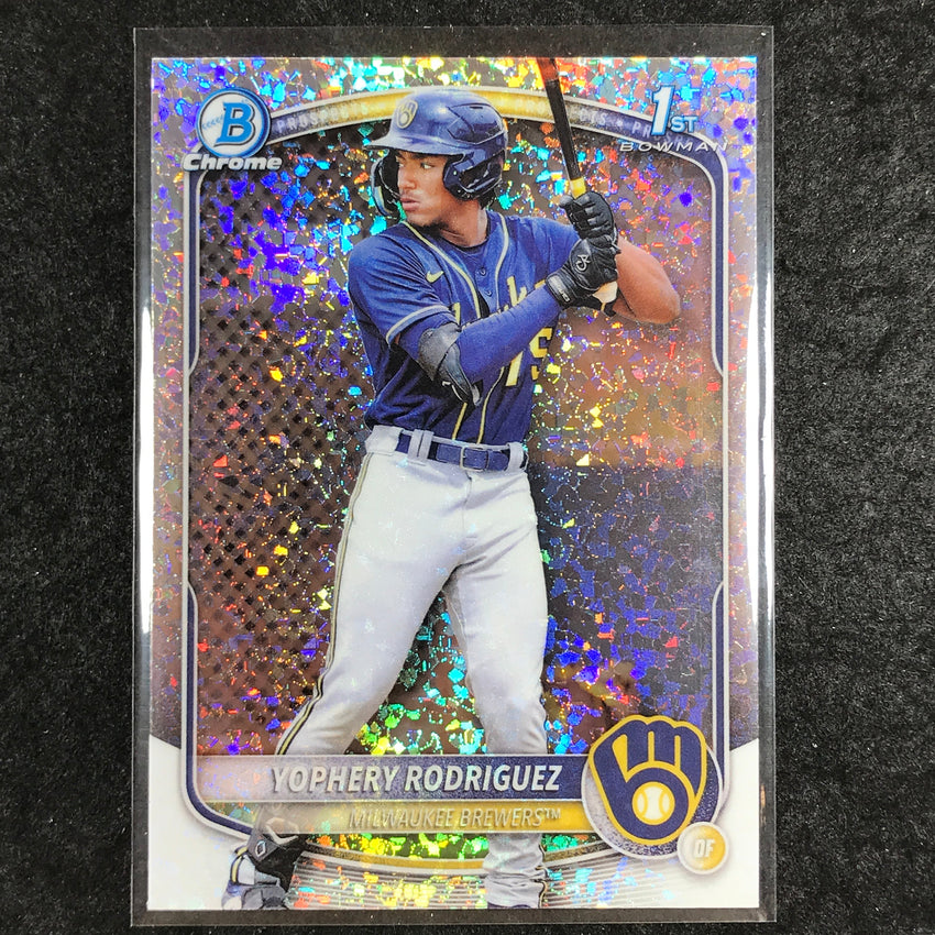 2025 Bowman Baseball YOPHERY RODRIGUEZ Chrome Prospect Mini-Diamond #36