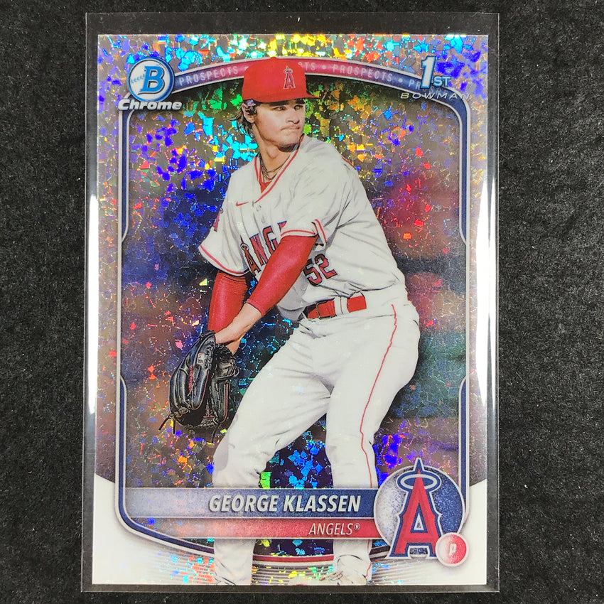 2025 Bowman Baseball GEORGE KLASSEN Chrome Prospect 1st Bowman Mini-Diamond #63