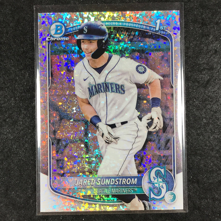 2025 Bowman Baseball JARED SUNDSTROM Chrome Prospect 1st Bowman Mini-Diamond #85