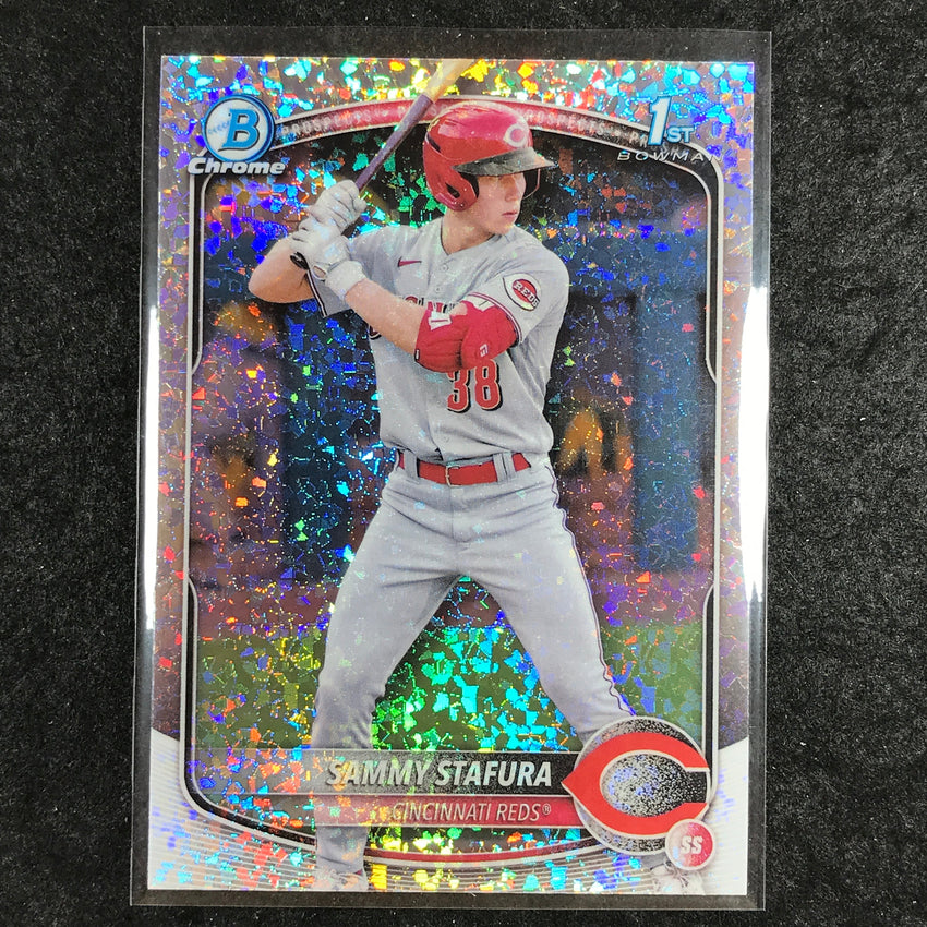 2025 Bowman Baseball SAMMY STAFURA Chrome Prospect 1st Bowman Mini-Diamond #100