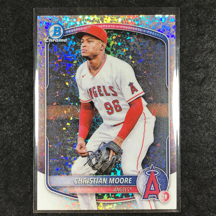 2025 Bowman Baseball CHRISTIAN MOORE Chrome Prospect Mini-Diamond #107