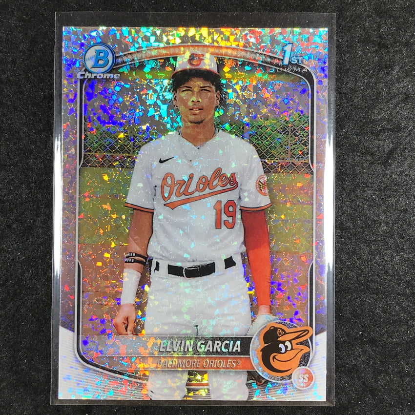 2025 Bowman Baseball ELVIN GARCIA Chrome Prospect 1st Bowman Mini-Diamond #124