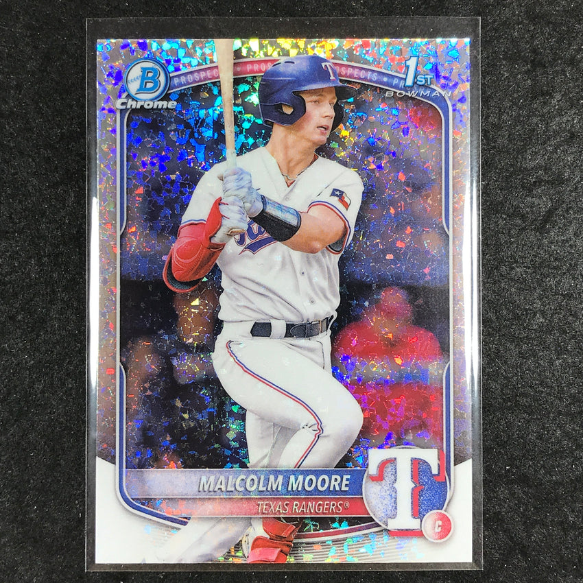2025 Bowman Baseball MALCOLM MOORE Chrome Prospect 1st Bowman Mini-Diamond #129