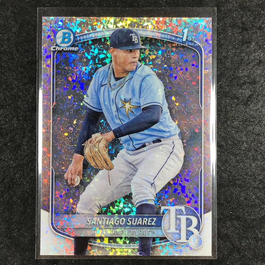 2025 Bowman Baseball SANTIAGO SUAREZ Chrome Prospect Mini-Diamond #142
