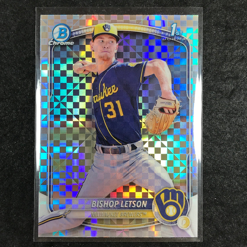 2025 Bowman Baseball BISHOP LETSON Chrome Prospect 1st Bowman X-Fractor #30