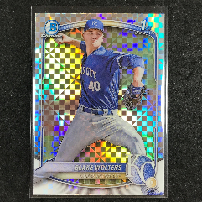 2025 Bowman Baseball BLAKE WOLTERS Chrome Prospect 1st Bowman X-Fractor #76