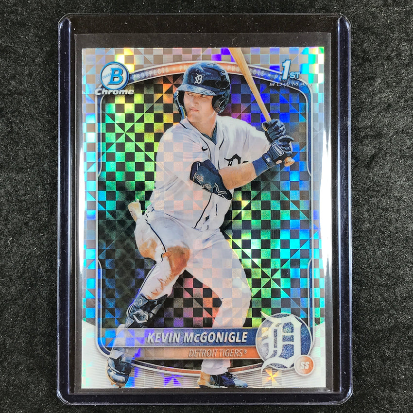 2025 Bowman Baseball KEVIN MCGONIGLE Chrome Prospect 1st Bowman X-Fractor #79