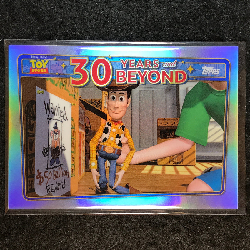 2025 Topps Toy Story ANDY PLAYS WITH "ONE-EYED BART" 30 Years and Beyond #30Y-1